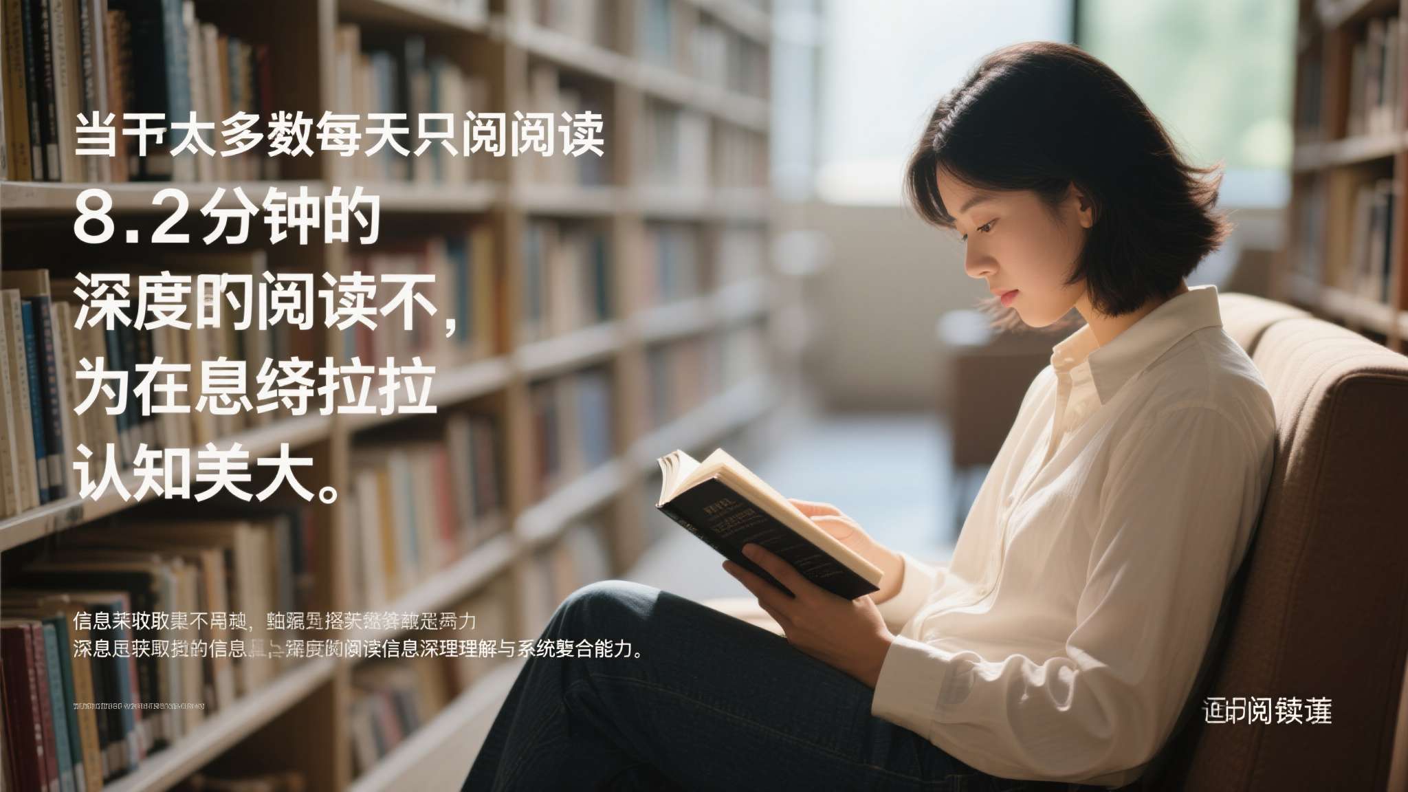 当大多数人每天只阅读8.2分钟，那些坚持深度阅读的人，正在悄悄拉开认知差距。信息